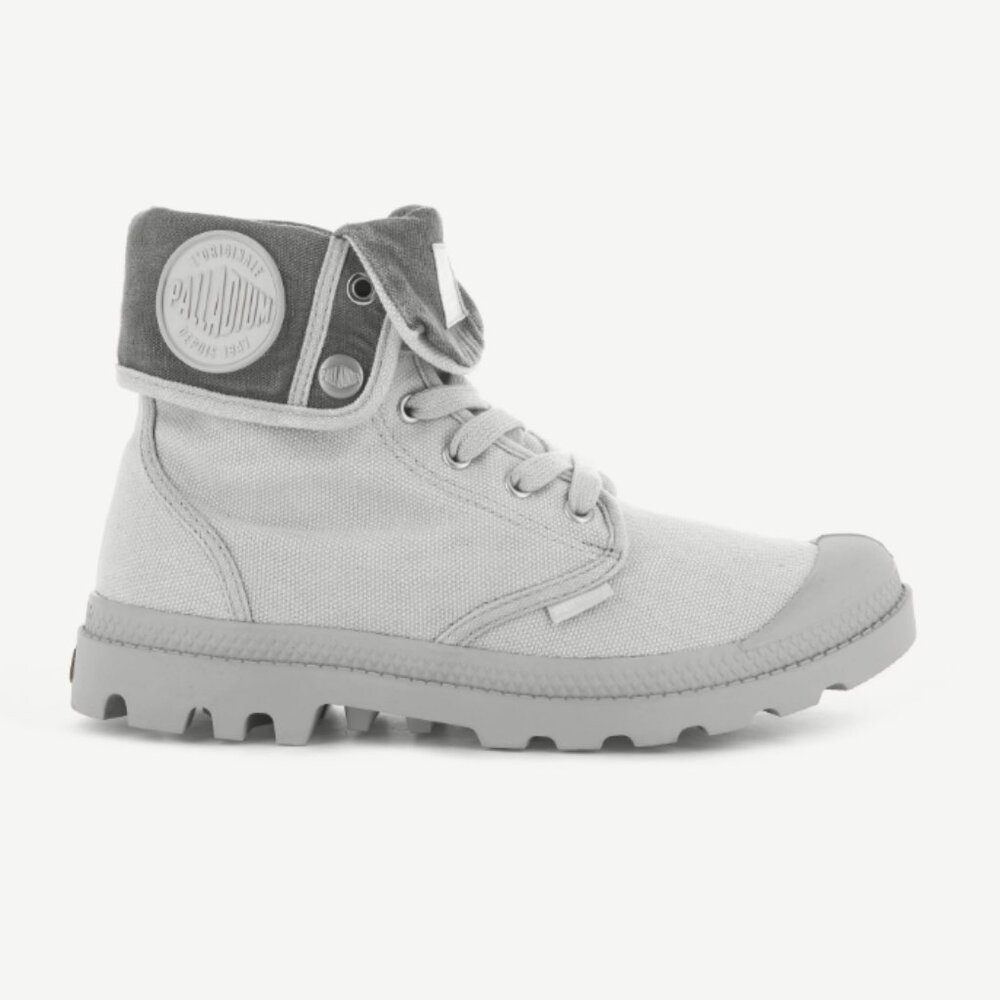 Palladium Men's Gray Canvas Boots